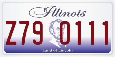 IL license plate Z790111