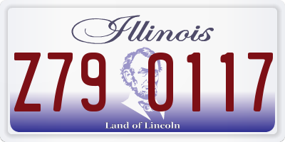 IL license plate Z790117