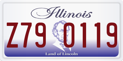 IL license plate Z790119