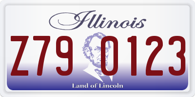 IL license plate Z790123