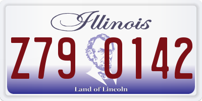 IL license plate Z790142