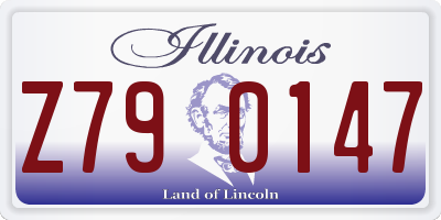 IL license plate Z790147