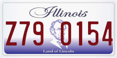 IL license plate Z790154