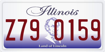 IL license plate Z790159