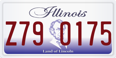 IL license plate Z790175