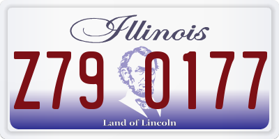 IL license plate Z790177