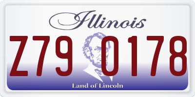 IL license plate Z790178