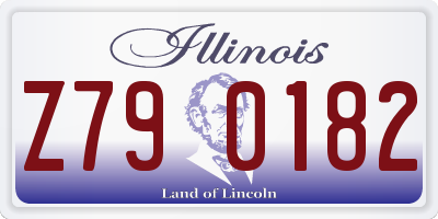 IL license plate Z790182