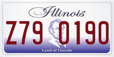 IL license plate Z790190