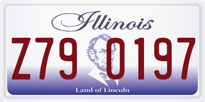 IL license plate Z790197