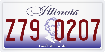 IL license plate Z790207