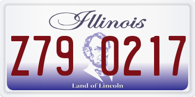 IL license plate Z790217