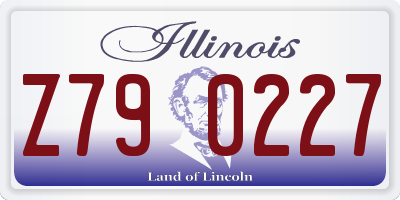 IL license plate Z790227