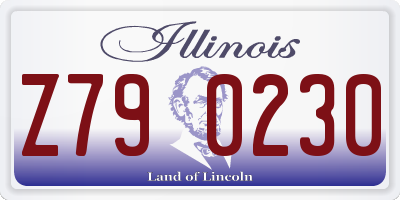 IL license plate Z790230