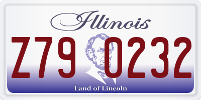IL license plate Z790232
