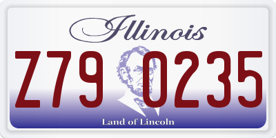 IL license plate Z790235