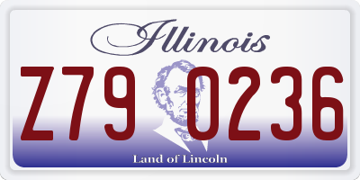 IL license plate Z790236