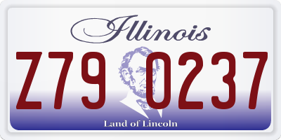 IL license plate Z790237