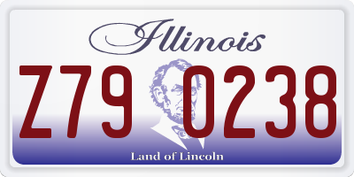 IL license plate Z790238