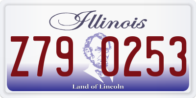 IL license plate Z790253