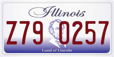 IL license plate Z790257