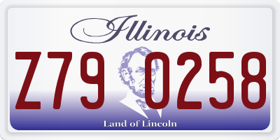 IL license plate Z790258
