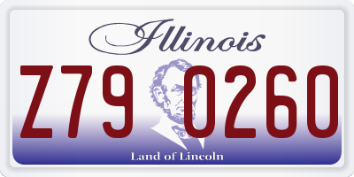 IL license plate Z790260