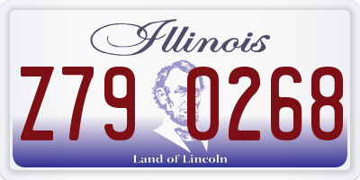 IL license plate Z790268