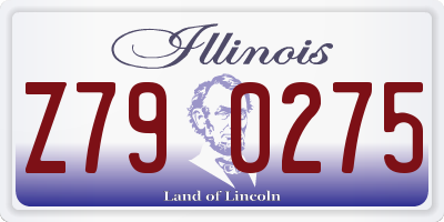 IL license plate Z790275