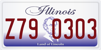 IL license plate Z790303