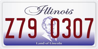 IL license plate Z790307