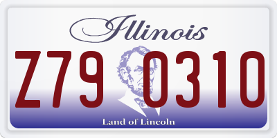 IL license plate Z790310