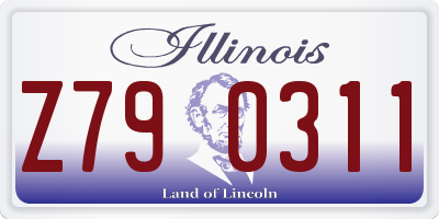 IL license plate Z790311