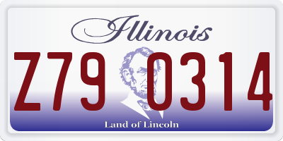 IL license plate Z790314