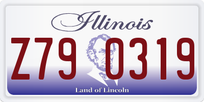 IL license plate Z790319