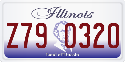 IL license plate Z790320