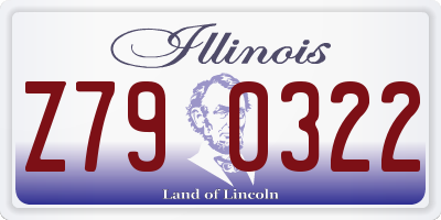 IL license plate Z790322