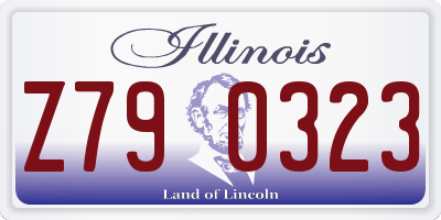 IL license plate Z790323
