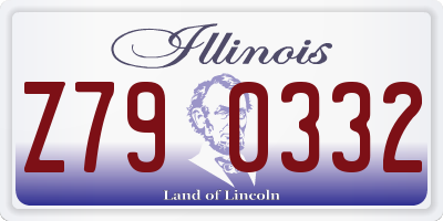 IL license plate Z790332