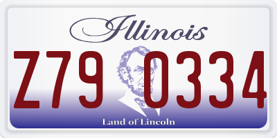 IL license plate Z790334