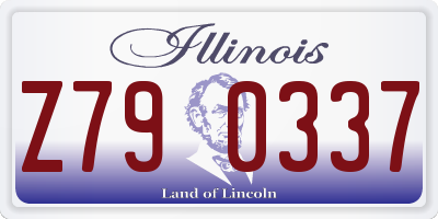 IL license plate Z790337
