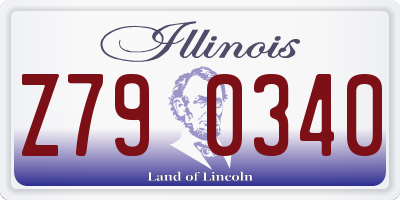 IL license plate Z790340