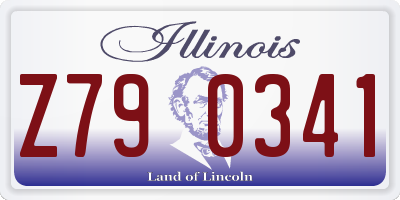 IL license plate Z790341