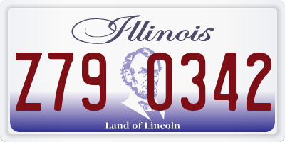 IL license plate Z790342