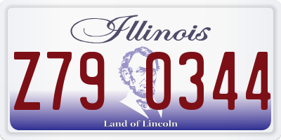 IL license plate Z790344