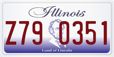 IL license plate Z790351