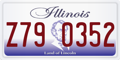 IL license plate Z790352