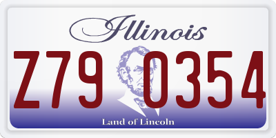 IL license plate Z790354
