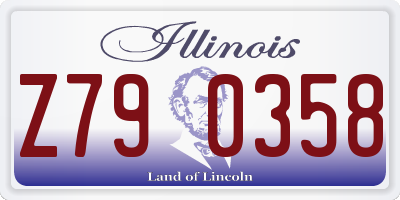 IL license plate Z790358
