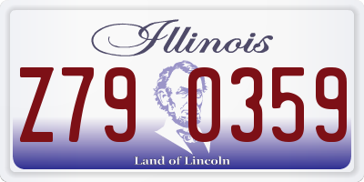 IL license plate Z790359